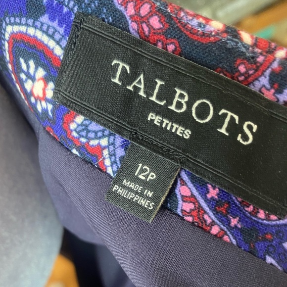 Talbots Knee Length Paisley Pencil skirt size 12P - Picture 8 of 15